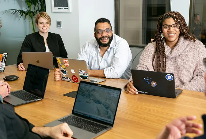 People in a meeting